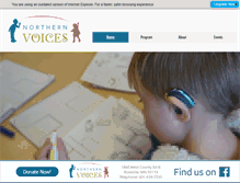 Tablet Screenshot of northernvoices.org